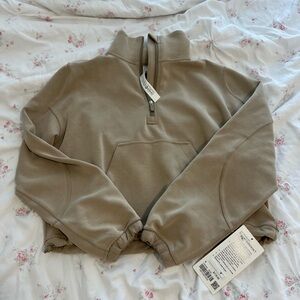 NWT Lululemon Brushed Softstreme Half Zip